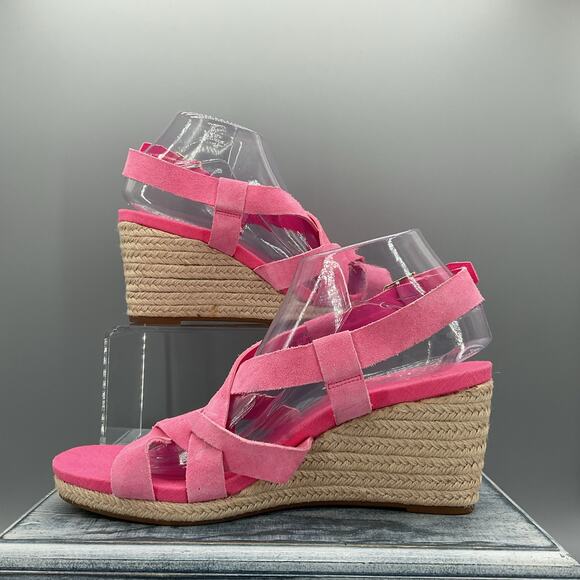 NEW Cole Haan Women’s Crystal Wedge Sandals Pink Size 9.5B - Picture 2 of 10
